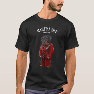 Camiseta Maestro de Judo Karate de Perro Rottweiler Clásico