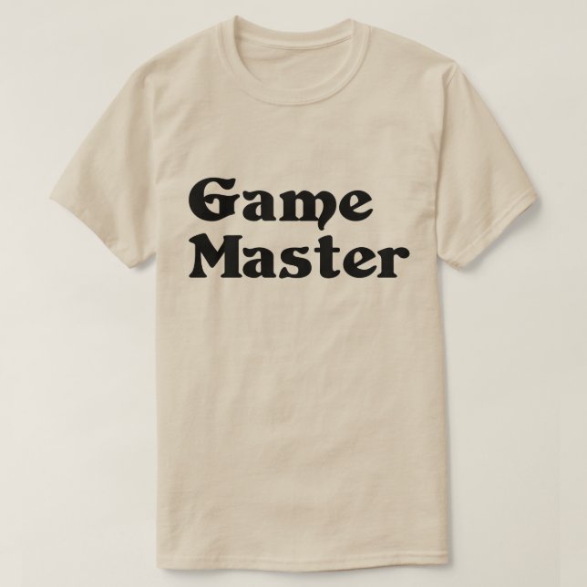 Camiseta Maestro de juegos (Diseño del anverso)
