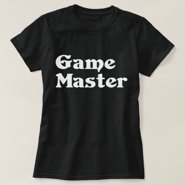Camiseta Maestro de juegos (Diseño del anverso)
