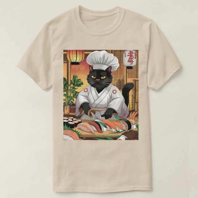Camiseta Maestro de la cocina japonesa (Diseño del anverso)