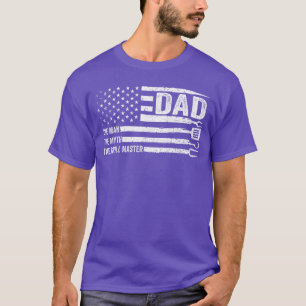 Camiseta Maestro de la Parrilla Día del Padre Bandera de EE