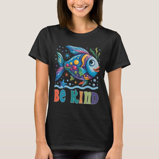 Camiseta Maestro de lectura de libros de peces de escala de (Anverso)