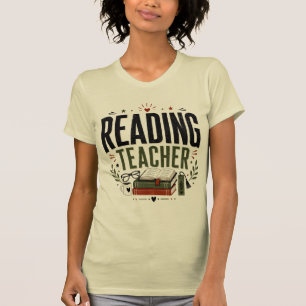 Camiseta Maestro de Lectura Diseño de Amante de Libros Vint