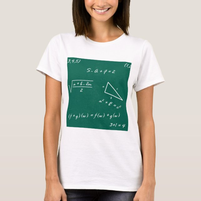 Camiseta maestro de matemáticas algebra geek (Anverso)