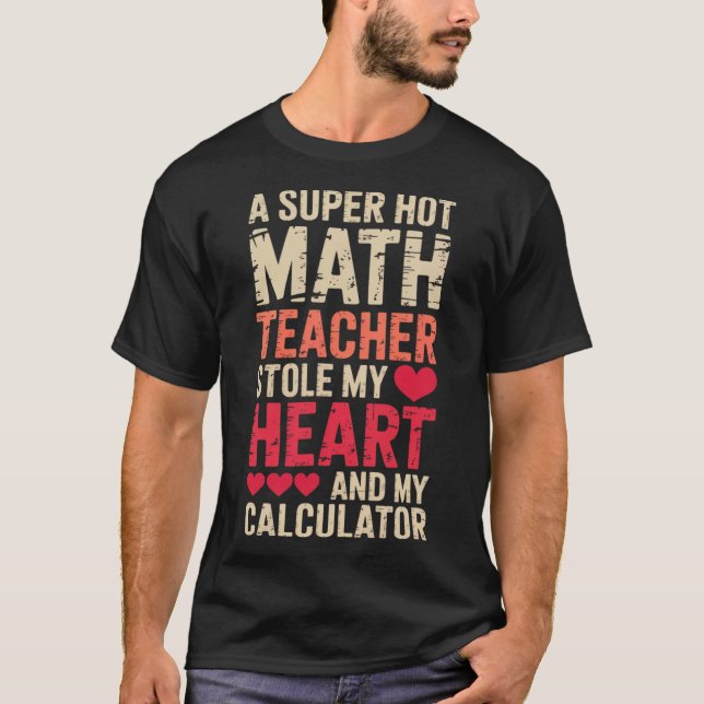 Camiseta Maestro de Matemáticas Día de San Valentín Álgebra (Anverso)