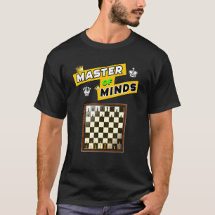 Camiseta Maestro De Mentes  Tablero De Ajedrez Y Piezas Est