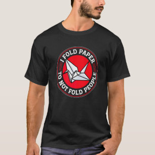 Camiseta Maestro de Origami Plegado de Papel Arte Grulla I 