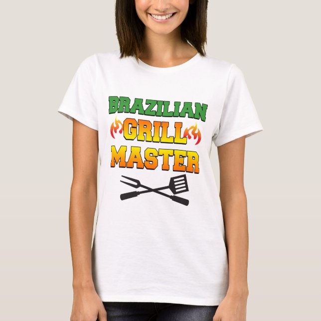 Camiseta Maestro de Parrilla Brasileño (Anverso)