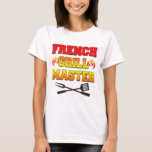 Camiseta Maestro de parrilla francés (Anverso)