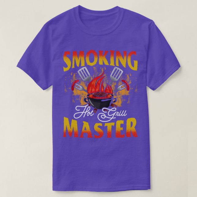 Camiseta Maestro de parrilladas calientes para fumar (Diseño del anverso)