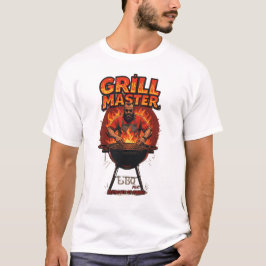 Camiseta Maestro de parrilladas - Leyenda en la barbacoa
