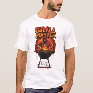 Camiseta Maestro de parrilladas - Leyenda en la barbacoa