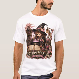 Camiseta Maestro de Pociones en el Trabajo Bruja Fantasía L