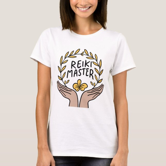 Camiseta Maestro de Reiki Femme. (Anverso)