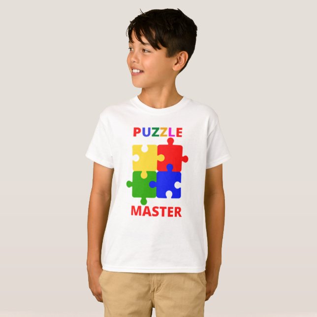 Camiseta Maestro de rompecabezas (Anverso completo)