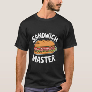 Camiseta Maestro de Sandwich Deli Amante de Sub Sándwich Dí