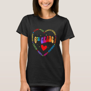 Camiseta Maestro de sexto grado Estudiante de vuelta a la e