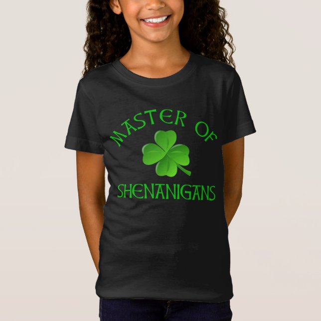Camiseta Maestro de Shenanigans Gracioso Día de San Patrici (Anverso)