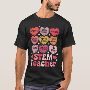 Camiseta Maestro de Stem Día de San Valentín Ciencia Tecnol