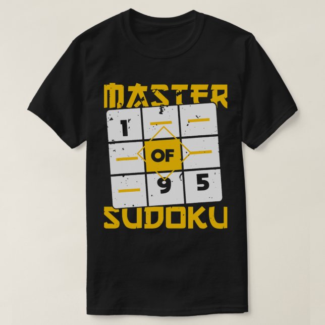 Camiseta Maestro De Sudoku Sudoku Campeón De Matemáticas Ch (Diseño del anverso)