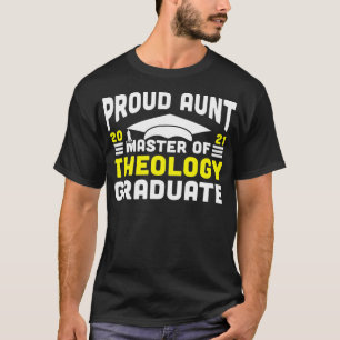Camiseta Maestro De Teología Orgulloso Tía Graduado 2021 Ma