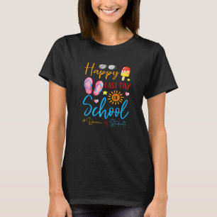Camiseta Maestro De Verano Feliz El Último Día De La Escuel