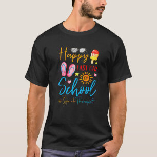 Camiseta Maestro De Verano Feliz El Último Día De La Escuel