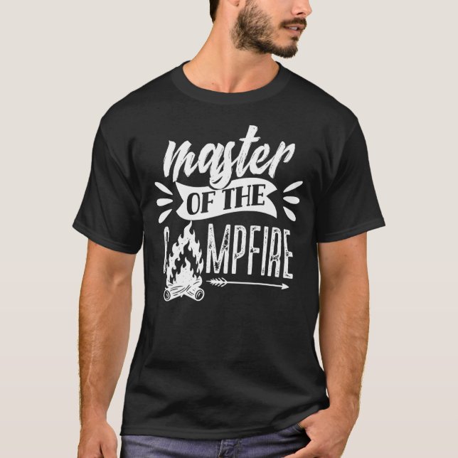 Camiseta Maestro Del Campamento Campestre De Campamento De  (Anverso)