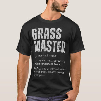 Camiseta Maestro del Césped Cuidado Divertido del Jardín