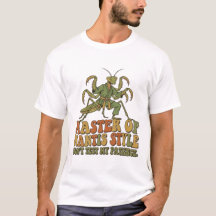 Maestro del Estilo de Karate Mantis Insecto Divert