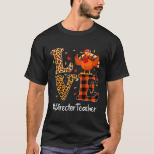 Camiseta Maestro Director Amor Día de Acción de Gracias Leo