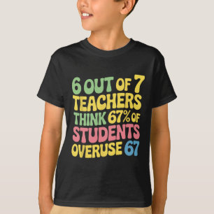 Camiseta Maestro Divertido Abuso 67 Maestro 100 Días De Esc