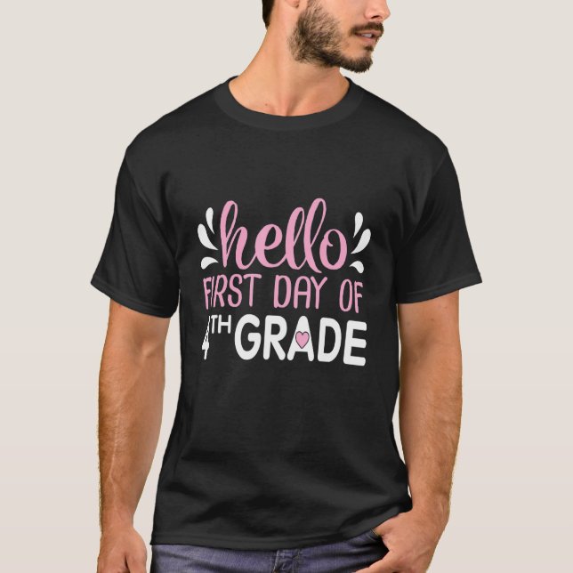 Camiseta Maestro Estudiante De vuelta a la escuela Hola Pri (Anverso)