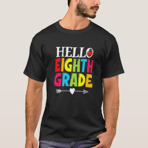Camiseta Maestro Estudiante Hola Octavo Grado  De vuelta a 