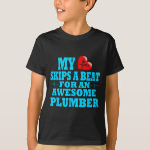 Camiseta Maestro Fontanero Comercial de San Valentín Trabaj
