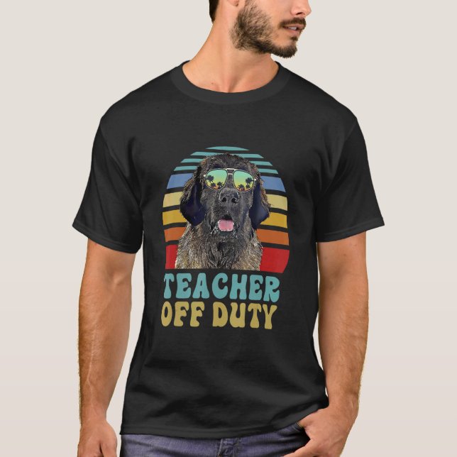 Camiseta Maestro fuera de servicio Leonberger Dog Summer (Anverso)