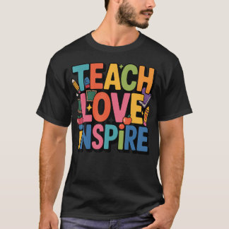 Camiseta Maestro Inspira Maestro Aula Escuela Positivo