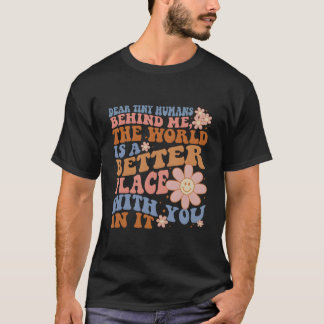 Camiseta Maestro Inspira Querido Hus Pequeño Detrás De Mí E