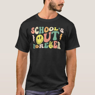 Camiseta Maestro Jubilado Retro Groovy La Escuela Cierra Pa