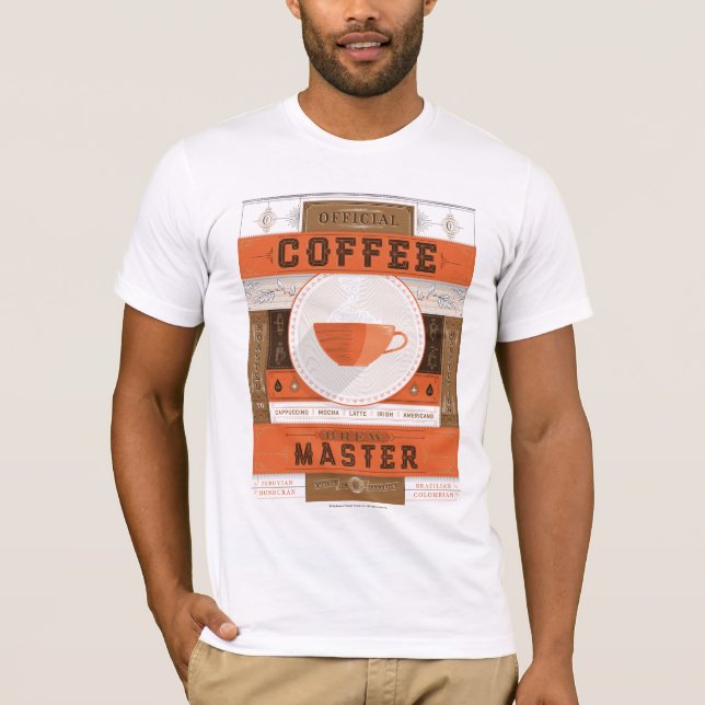Camiseta Maestro oficial de café Brew (Anverso)
