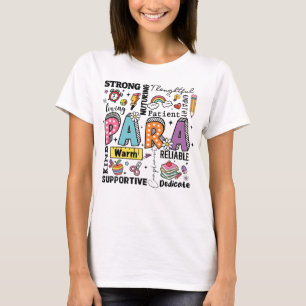 Camiseta Maestro Paraprofesional Educador Para Escuela