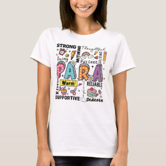 Camiseta Maestro Paraprofesional Educador Para Escuela