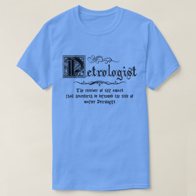 Camiseta Maestro petrolero medieval (Diseño del anverso)