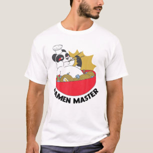 Camiseta Maestro Ramen - Animales animales - Pandas Japones