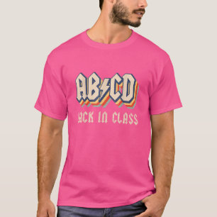 Camiseta Maestro Retro Abcd De Vuelta a Clase Vintage Regre