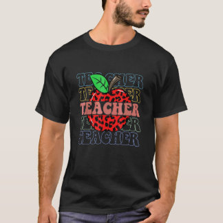 Camiseta Maestro Retro Inspirador Colorido Escuela Primaria