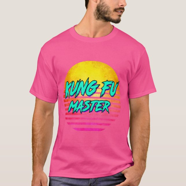 Camiseta Maestro Retro Kung Fu De Los Años 1980 (Anverso)