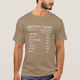 Camiseta Maestro sustituto Día escolar niño