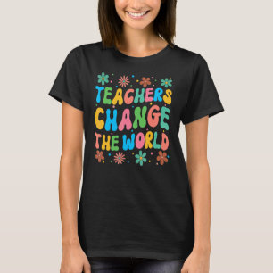 Camiseta Maestros cambian a la profesora de la escuela retr