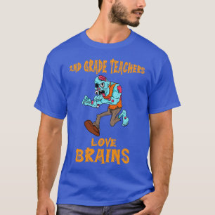 Camiseta Maestros de 2º grado aman los cerebros y la sala d